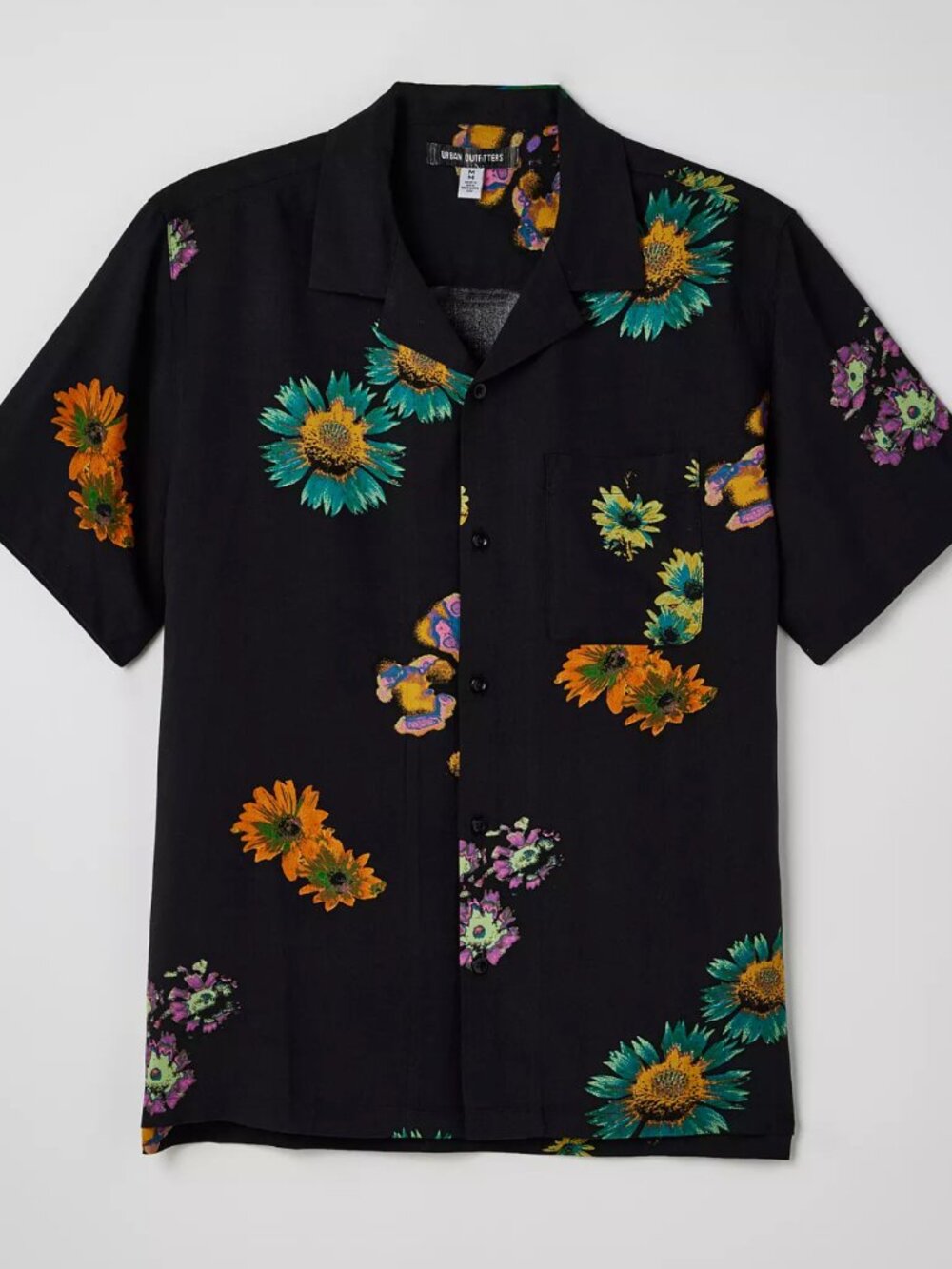 Urban Outfitters Rayon Floral Button-Up Shirt Men’s S